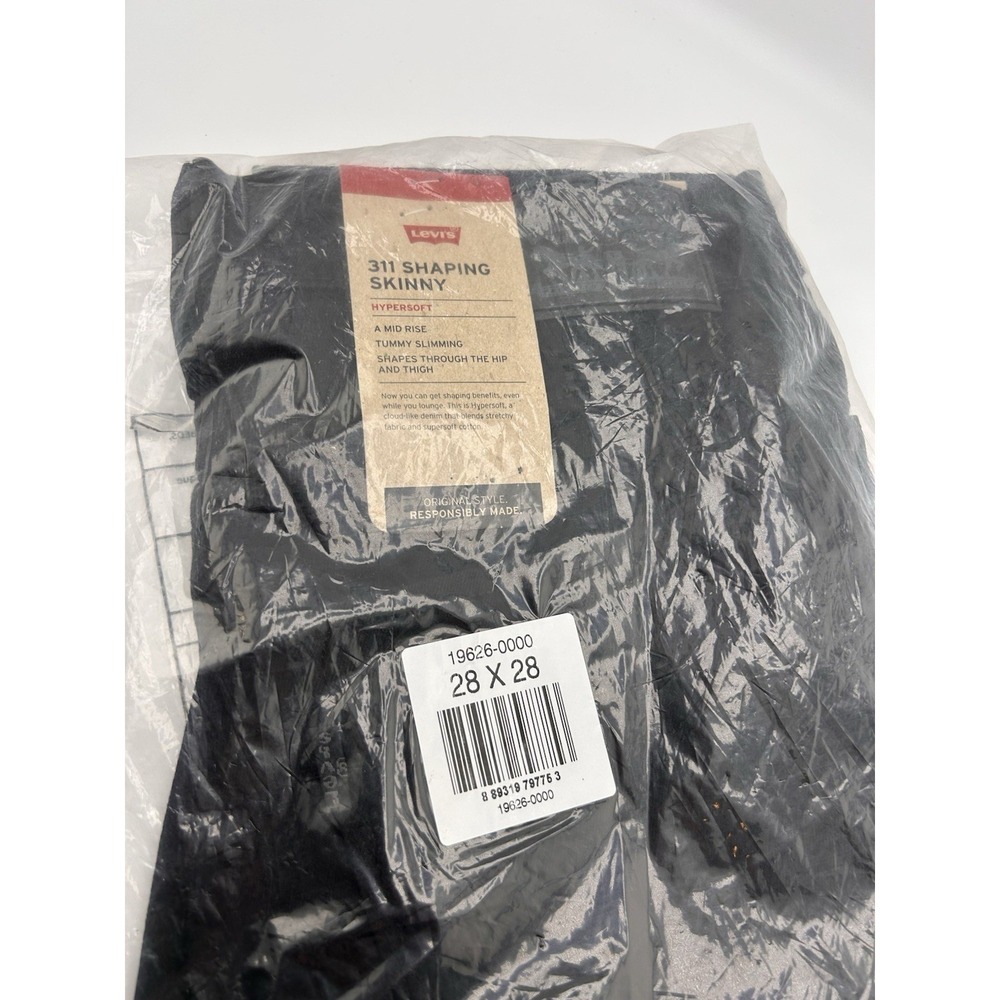 Levi's 311 Shaping Skinny Women's Jeans 6 Short W 28 L 28 Black NWT